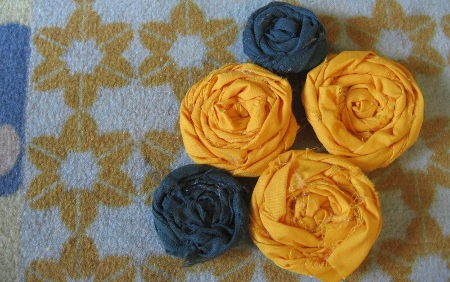 Rosas de tela