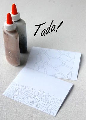 Tarjetas con estampados 2