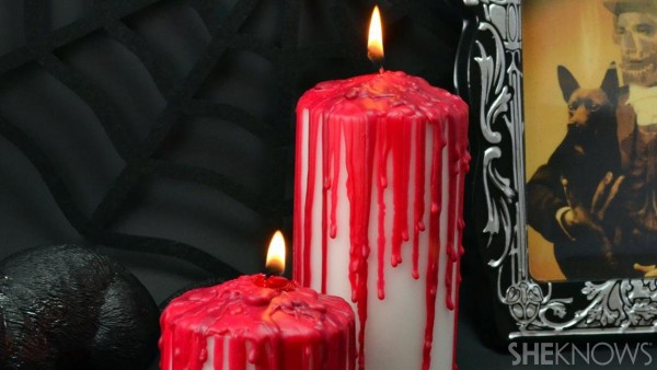 Velas con sangre Halloween 6