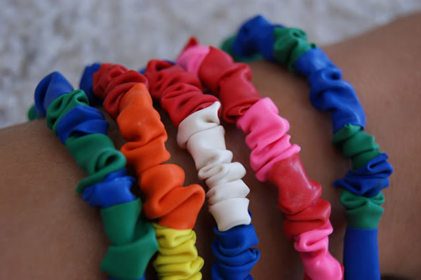 Pulseras con globos