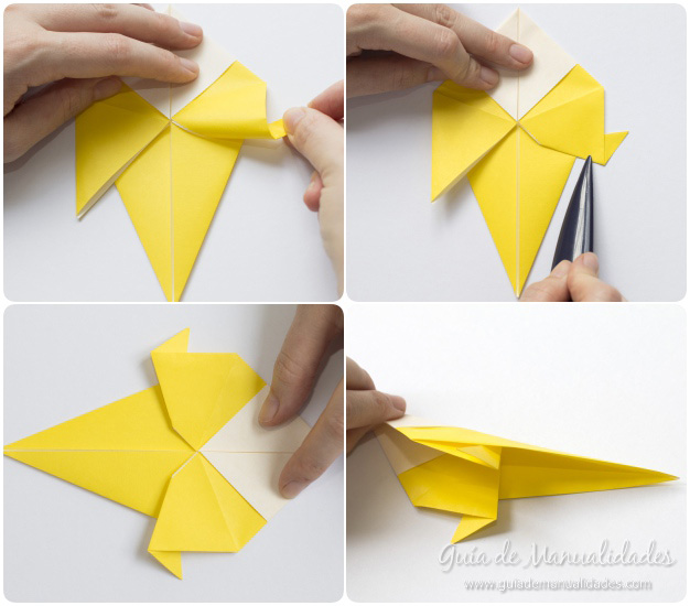 Pajarito origami 7