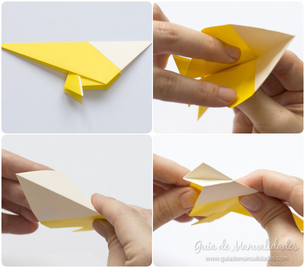 Pajarito origami 8