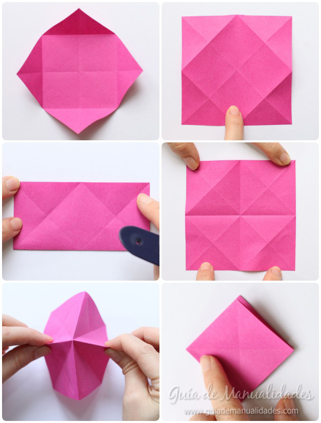 Rosas de origami 4