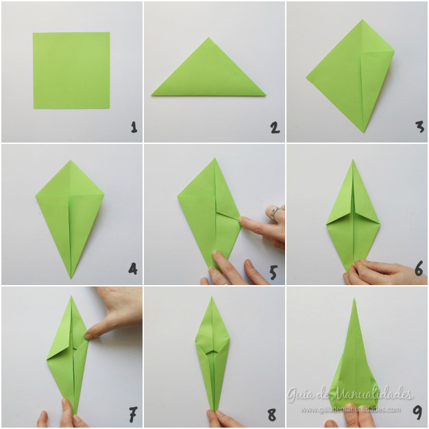 Tulipanes de origami 3