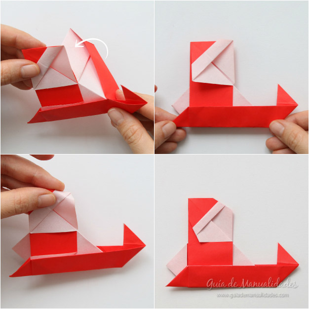 Tarjeta Santa origami 10