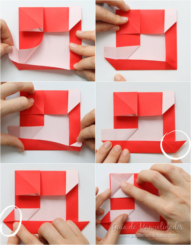 Tarjeta Santa origami 7