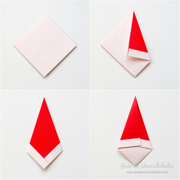 Papá Noel origami 5