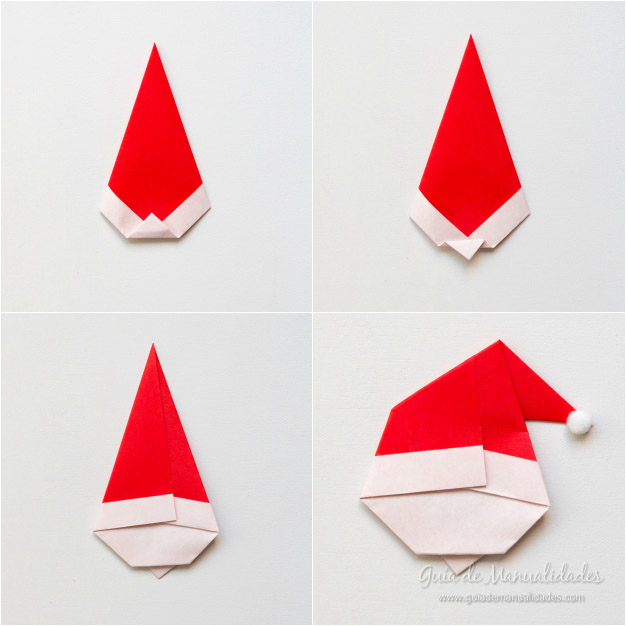 Papá Noel origami 6