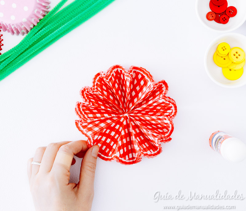 flores con moldes para cupcakes 14