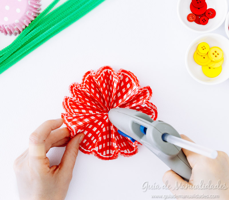 flores con moldes para cupcakes 15