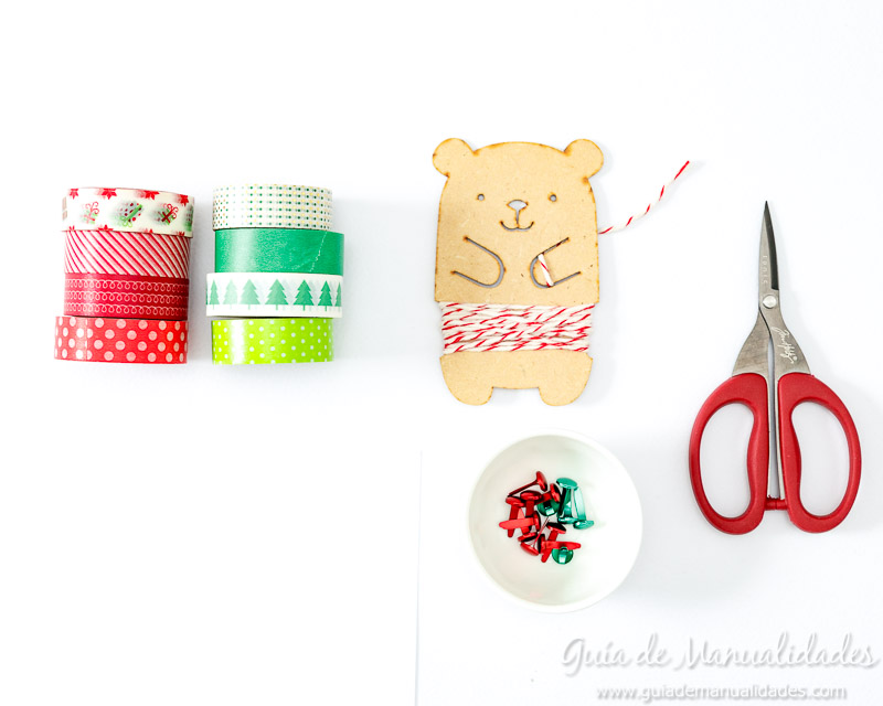 Molinillos navideños con cintas washi 2