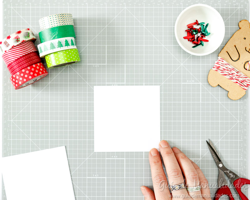 Molinillos navideños con cintas washi 3