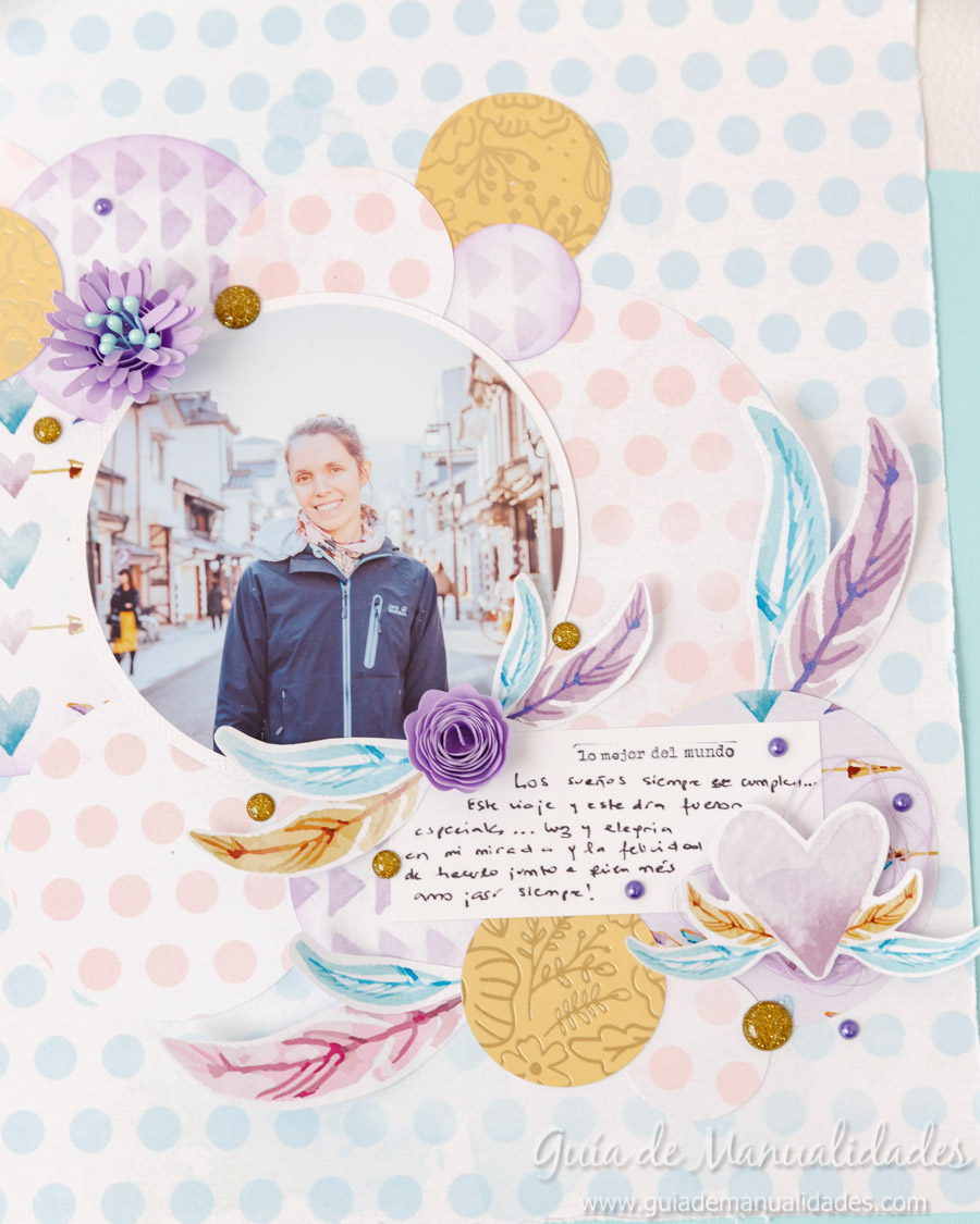 Layout sueños cumplidos scrapbooking 12