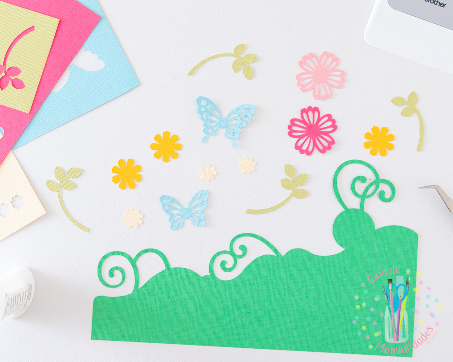 Tarjeta ramo de flores con Scanncut 3